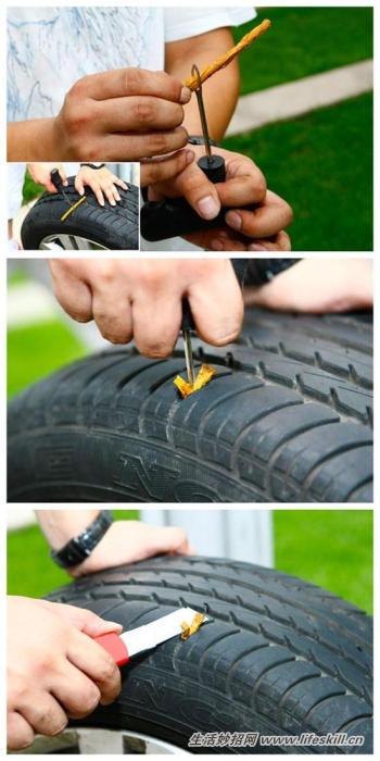 汽車輪胎扎釘了怎麼辦？